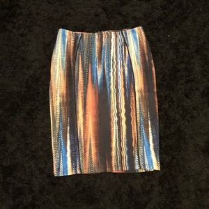 Multi-colored Scuba Skirt